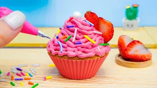 Cute Cake 🍨🌈 Miniature Ice Cream Cake Decorating | Miniature Buttercream Cake