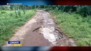 MORADORES DA ZONA RURAL DE COROATÁ SOFREM COM OS EFEITOS DAS FORTES CHUVAS