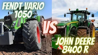 FENDT VARIO 1050 VS JOHN DEERE 8400R #fendt #top #tractor #johndeere