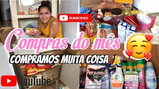 Compras do mês compramos bastante coisa 🥰❤️🙏