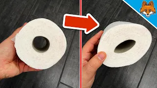 THAT´S WHY you should flatten your Toilet Paper Roll BEFORE 💥 (GENIUS) 🤯