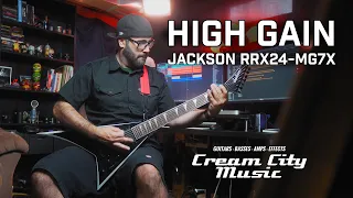 HIGH GAIN: Jackson RRX24-MG7X Series Rhoads 7-String Guitar Demo