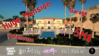 GTA San Andreas : Huge vice city mansion in san andreas