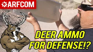 Are You CRAZY?!? WHO Picks A Deer Ammo For Home Defense? .223 Winchester 64gr Power Core gel test