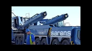 mobile crane full video {LTM 11200} crane assembly