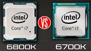 Intel Core i7 6800k vs Intel Core i7 6700k