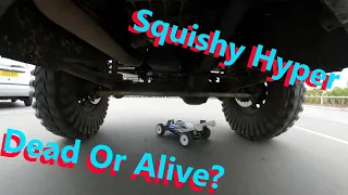 Andy the landy and kevin talbot drive over the Hyper! did it survive? squishy Hyper VS