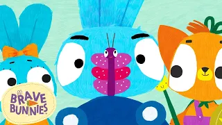 Beautiful Butterflies! | Brave Bunnies Official 🐰 | Cartoons for Kids