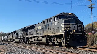 NS Train 12R Flies Through Fort Mill SC with NS leader 4135 (11-20-2021)