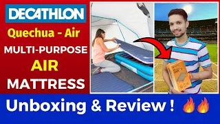 DECATHLON QUECHUA CAMPING AIR BASIC MATRESS UNBOXING & REVIEW |  INFLATABLE CAMPING MATTRESS | AIR