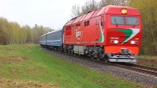 ТЭП70БС-009 (БЧ, ТЧ-1 Минск-Сорт.) с поездом №65 Мурманск - Минск (БЧ)