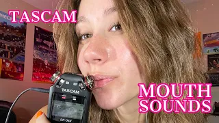 ASMR | mouth sounds with tascam mic for maximum tingles (high sensitivity)