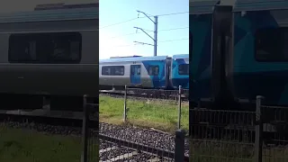 Train, bells, horn, Pakenham line, Melbourne, VIC, Australia.