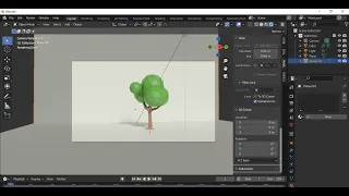 How to make an easy low poly tree in blender in 1 minute
