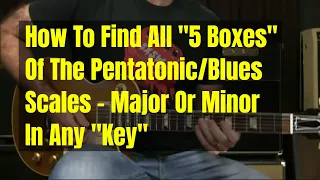 How To Find All Your Blues/Pentatonic Boxes In Any Key - Major Or Minor [LIVE Blues Lesson]