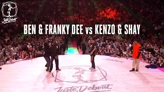 Hip-Hop Quarter Final - Juste Debout 2018 - Ben & Franky Dee vs Kenzo & Shay