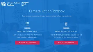 Climate Action Toolbox with carbon emissions calculator