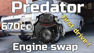 S3 E19 We take our 670cc predator powered Renault for its first drive.