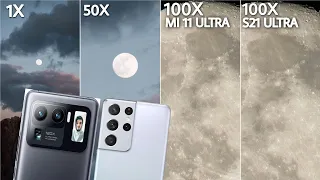 Xiaomi Mi 11 Ultra VS Samsung Galaxy S21 Ultra Zoom Test