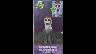 Animated Halloween Prop Gnome Ground breaker Unboxing Setup Review from The Range 2022 season