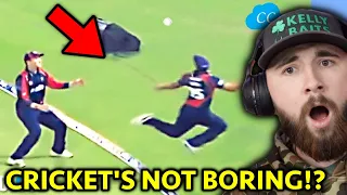 AMERICAN Reacts to Top 10 BEST Catches in CRICKET History!!