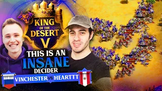 VINCHESTER vs HEARTTT King of the Desert 5 INSANE DECIDERS #ageofempires2