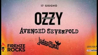 Ozzy Osbourne @ Firenze Rocks 17/06/2018 -- INTRO + Bark at the moon + Mr. Crowley