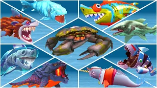 SPECIAL SHARKS vs Giant CRAB! Hungry Shark Evolution