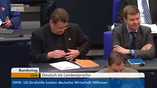 Bundestagsdebatte zum Thema "Deutsch als Landessprache" am 02.03.18