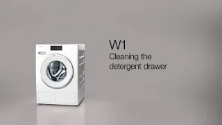Miele W1 Washing Machine - Cleaning the detergent drawer