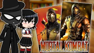 Spider-Verse React To Scorpion | Mortal Kombat | Gacha react