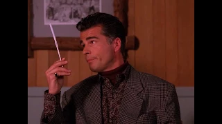 "Got a Light"  before Bob escapes - Twin Peaks