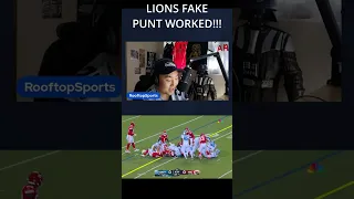 LIONS FAKE PUNT!!!