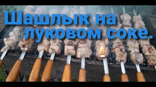 Один из вкуснейших шашлыков маринованный на луковом соке.