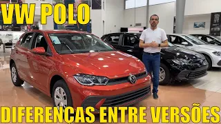 Volkswagen Polo 2023 - Diferenças entre as versões