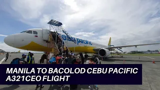 CEBU PACIFIC AIRBUS A321CEO MANILA TO BACOLOD FLIGHT | Flight Experience