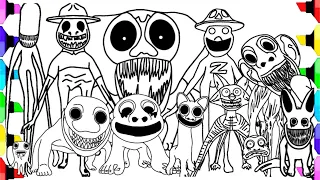 ZOONOMALY Coloring Pages / How to Color ALL MONSTERS and BOSSES / NCSMUSIC