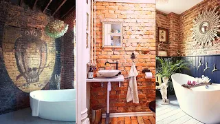 Bathroom Designs with Brick Walls. Stunning Brick Walls in the Bathroom.