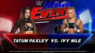 WWE 2K23 NXT MITB QUIALIFYING MATCH TATUM PAXLEY VS IVY NILE AT MAIN EVENT #wwe2k23 #wwe