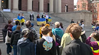 Harvard University students call for school to officially condemn Russian invasion of Ukraine