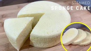 Steamed Chiffon Cake Recipe | Perfect Cake For Decorating