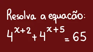 Uma bela EQUAÇÃO EXPONENCIAL com as bases diferentes!