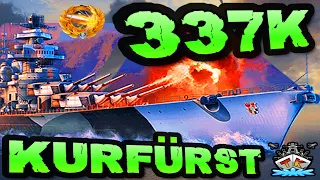 Kurfürst knallt 337K DMG *GERMANY!!!* "300K Club" ⚓️ in World of Warships 🚢