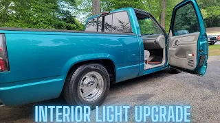 Interior LED lights for the 1996 Single cab OBS