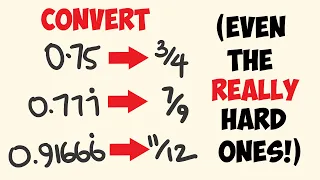 How to Convert Decimals to Fractions Easily