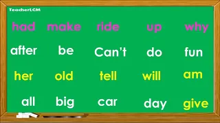 Grade 1 Basic Sight Words || Teacher LCM