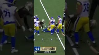 Demario Davis Puts Matthew Stafford on His Back 7th Sack in 2022!!! #shorts #saints #nfl #ytshorts