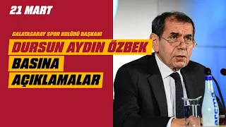 🔴 Galatasaray Spor Kulübü Başkanı Dursun Aydın Özbek gündeme dair basın açıklamasında bulundu