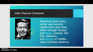 John Cheever:The Swimmer