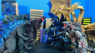 Legendary Godzilla vs Earth Godzilla vs Shin Godzilla vs Mecha vs king ghidorah vs gigan battle